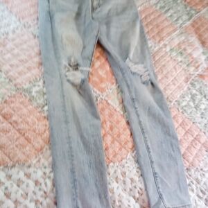 Distressed Light Blue Men's Jeans